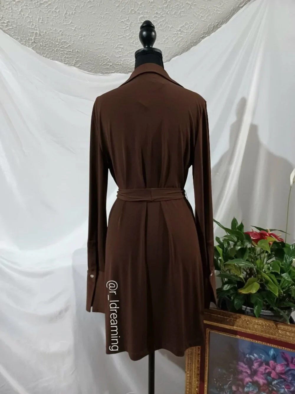 NWT J.Crew Mini Shirt-Dress in Matte Jersey Size Medium In French Press Color